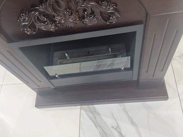 Каминокомплект Firezo Adatto Коричневый (выставочный образец)_1