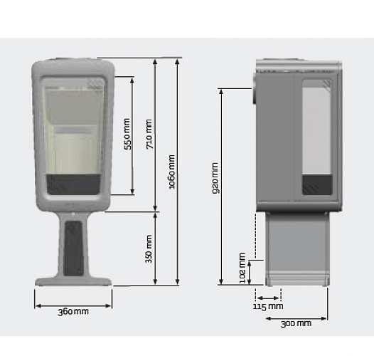 Чугунная печь K835 T, черный (Keddy)_1